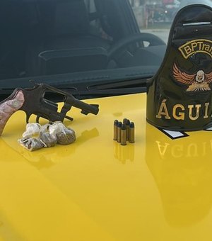 Homem armado é preso enquanto fazia delivery de maconha em Maceió