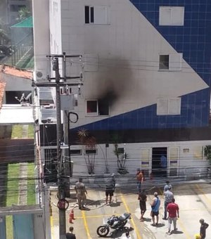 Incêndio em hotel na Jatiúca mobiliza Corpo de Bombeiros