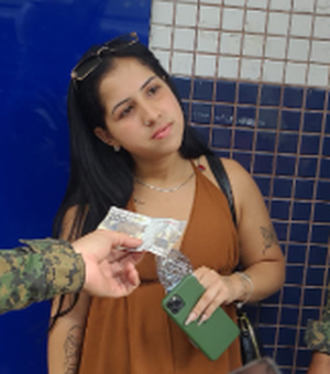 Arapiraquense é presa no interior do Ceará com R$ 2,1 mil em notas falsificadas