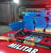 Homem é preso com 36 kg de drogas e armas após ameaça ao irmão em Maceió