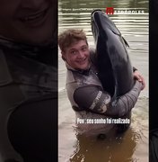 Pescador que pegou tambacu de 40 kg conta segredos para pesca ideal