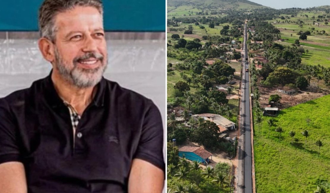Arthur Lira garante obra que transforma o acesso à zona rural de Porto Real do Colégio