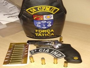 Polícia prende acusado de realizar disparos de arma de fogo em via pública