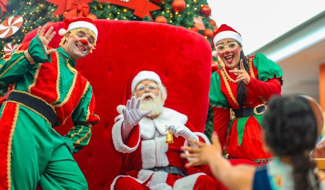 Partage Arapiraca Shopping promove café da manhã com o Papai Noel para 60 crianças assistidas pelo município