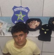 Suspeito em assaltos a bancos em Alagoas é preso com munições de fuzil e dinheiro no Sertão