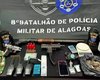 Jovem é preso com submetralhadora e drogas dentro de casa em Rio Largo