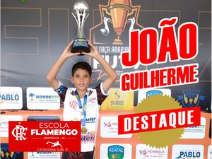 Talento mirim: arapiraquense de 10 anos é selecionado para teste no time do Flamengo