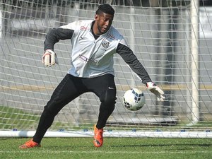 Aranha completa 100 jogos com a camisa do Santos