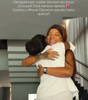 Ludmilla presenteia babá da filha com celular de mais de R$ 11 miL