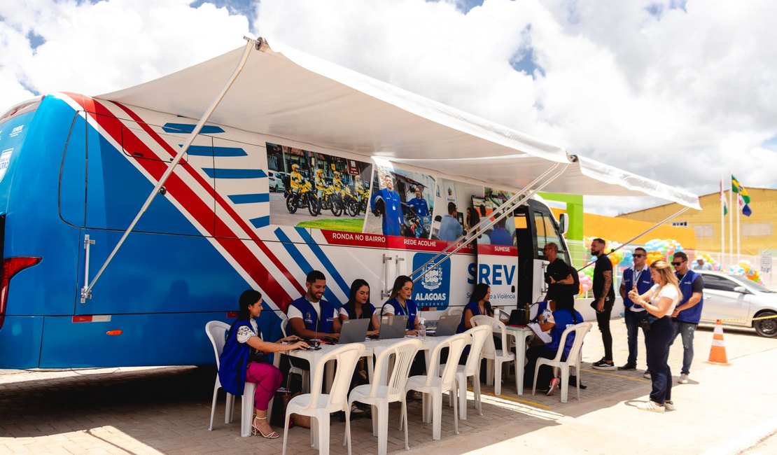 Serviços gratuitos da Seprev chegam a Piranhas com ônibus itinerante
