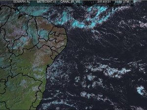 Previsão aponta chuvas passageiras no litoral de AL