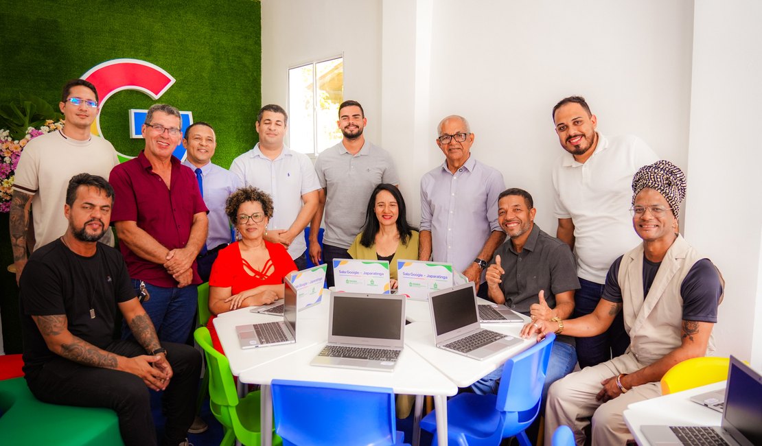 Prefeitura de Japaratinga inaugura Sala Google para alunos da rede municipal