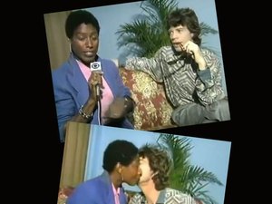Rolou beijo! Web resgata vídeo de Mick Jagger flertando com Gloria Maria
