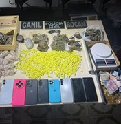 Polícia fecha 'ponto', prende homem e apreende drogas em Arapiraca