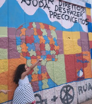 Autismo é tema de Intervenção urbana no bairro do Jaraguá