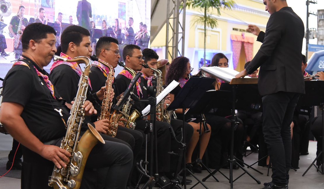 Bosque das Arapiracas recebe show de aniversário da Filarmônica Divina Harmonia
