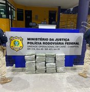 Dois traficantes são presos com cerca de 50 kg de maconha pela PRF, em Canapi