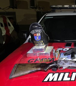 Polícia prende “GG” com 10 kg de cocaína e três armas de fogo em Maceió