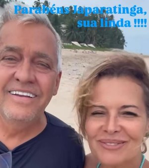 Mauro e Patrícia Naves parabenizam Japaratinga nas redes sociais