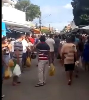 [Vídeo] População ignora riscos e lota feira livre em Teotonio Vilela