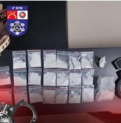 Jovem é presa com 20 papelotes de maconha na cidade de Maragogi