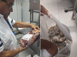 Fiscalização apreende 100 kg de produtos vencidos em estabelecimento na Ponta Verde