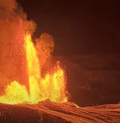 Vulcão entra em erupção com colunas de lava de 300 metros no Havaí