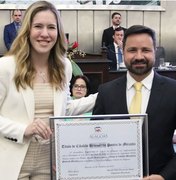 Em homenagem a Nivaldo Barbosa, Cibele Moura destaca conquistas do ex-presidente da OAB-AL