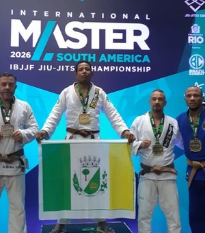 Alexandre Negão é campeão do Internacional Master da América do Sul de Jiu-Jitsu, no Rio