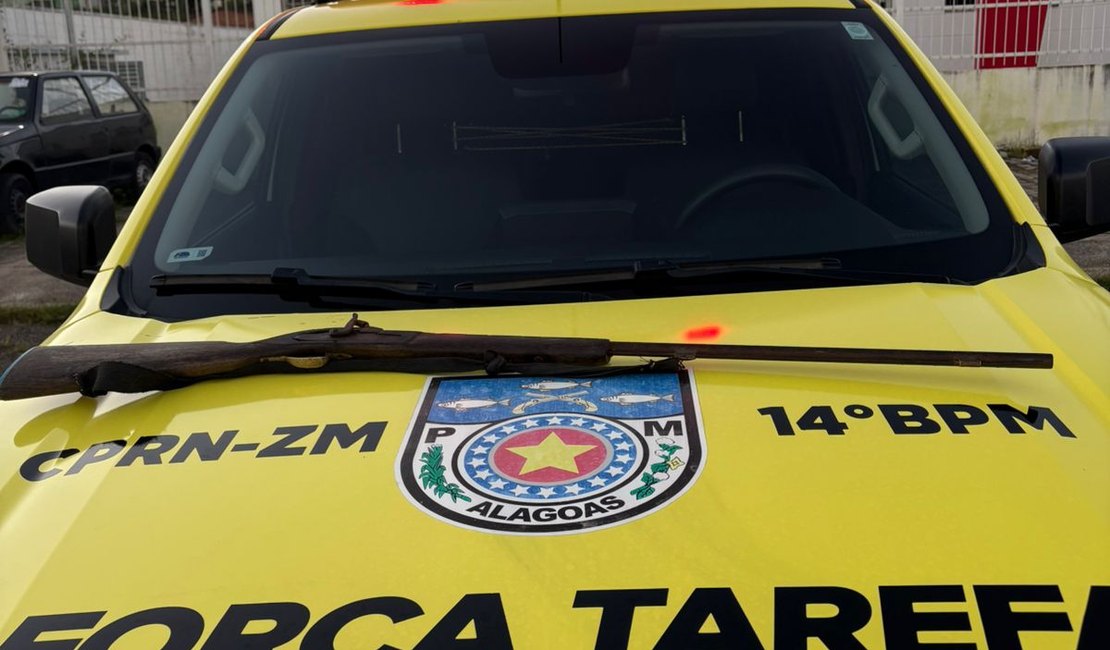 Polícia apreende espingarda durante operação no município de Colônia Leopoldina