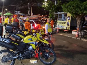 Ronda presta apoio a Bombeiros em ocorrência de queda de fio de alta tensão no Stella Maris