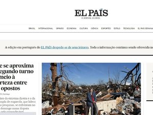 Após oito anos, espanhol 'El País' anuncia fim da edição brasileira do site