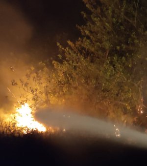 Bombeiros apagam incêndio em São Miguel dos Milagres
