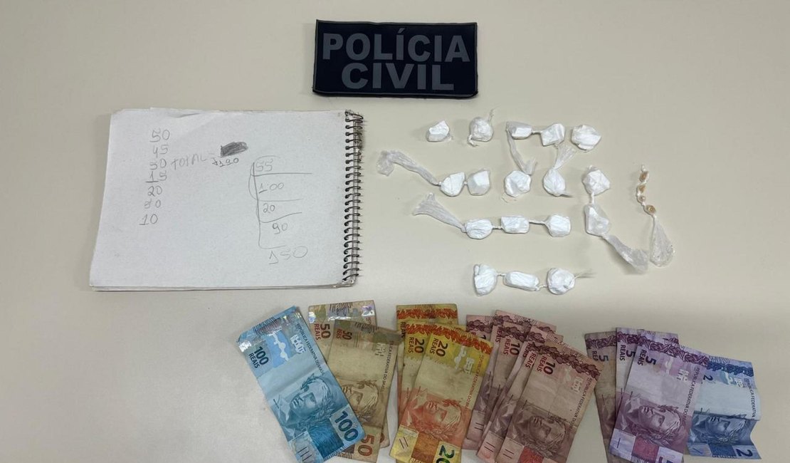 Suspeito de envolvimento com homicídios é preso com drogas em Santana do Ipanema