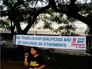 Trabalhadores protestam contra demissões da Equatorial Alagoas