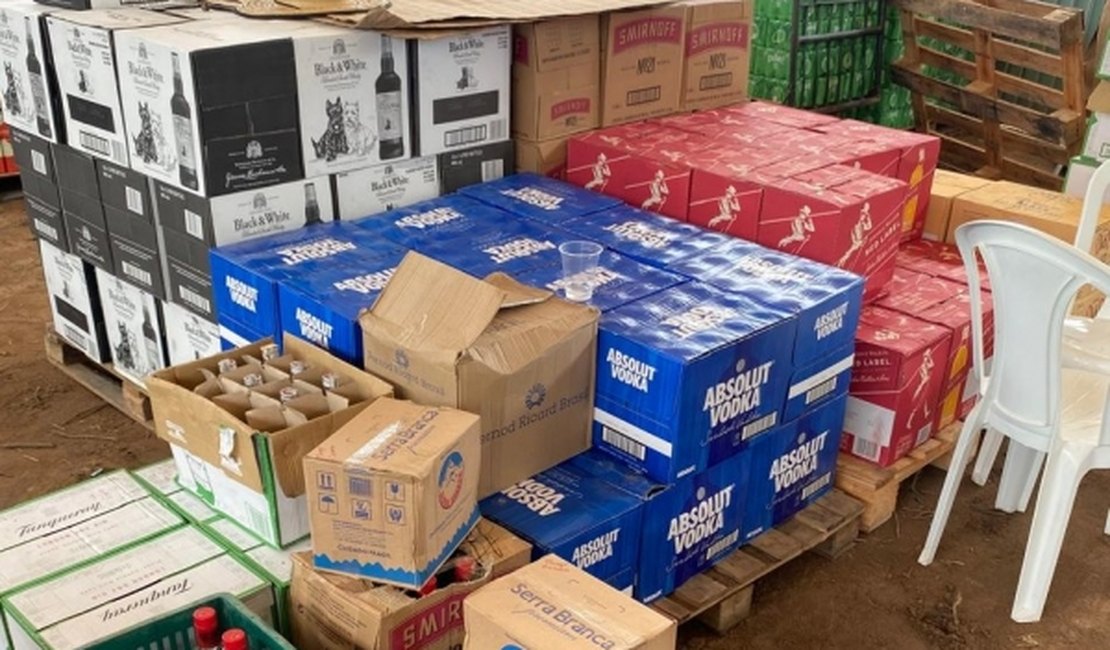Em Arapiraca, ação da Sefaz retém mercadorias avaliadas em mais de R$ 1 milhão em show privado