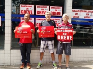 Greve fecha 80% das agências bancárias em AL, diz Sindicato dos Bancários