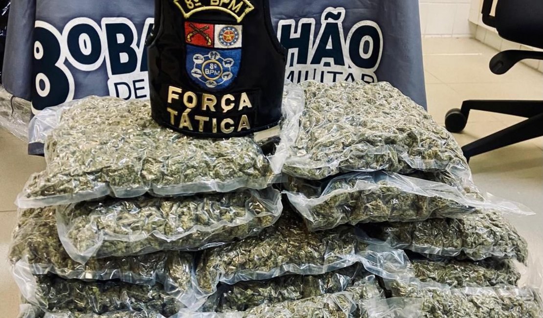 Polícia Militar apreende 21 armas de fogo e 24 Kg de drogas em Alagoas