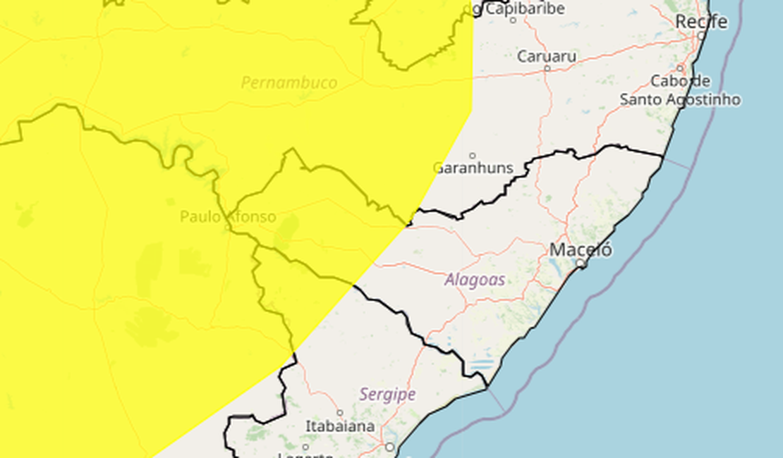 Inmet emite alerta de baixa umidade do ar para cidades do Sertão de Alagoas