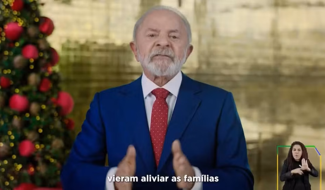 Em pronunciamento de Natal, Lula cita desafios do tarifaço e da segurança, e comemora isenção do IR