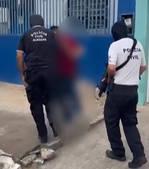 [Vídeo] Suspeito de homicídio em Arapiraca é preso pela Polícia Civil