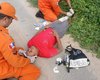 Acidente de trânsito deixa motociclista ferido na AL-101 em Japaratinga
