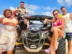 Recém-casada, Jojo Todynho curte lua de mel em Jericoacoara