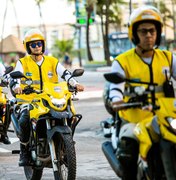 Moto abandonada é encontrada por agentes do Ronda do Bairro, na Ponta Verde