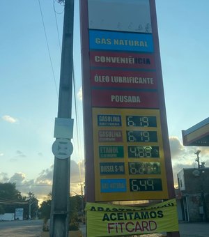 Preço da gasolina comum em Maragogi varia entre R$ 6,19 e R$ 6,45