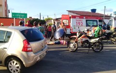 Acidente ocorreu no bairro do Planalto, em Arapiraca  