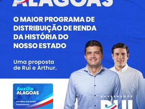 Rui Palmeira e Arthur Albuquerque vão falar sobre programa de distribuição de renda durante evento em Maceió