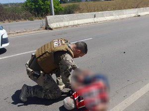 Homem fica ferido após acidente com moto em trecho da AL-220 em Arapiraca