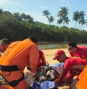 Homem é socorrido inconsciente após se afogar na Praia de Jacarecica