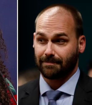 Vereadora chama Eduardo Bolsonaro de golpista e afirma que o deputado articula contra o Brasil